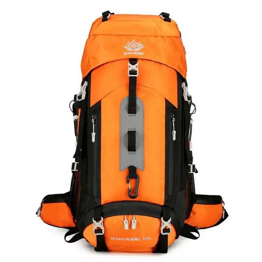 Waterproof Backpacking Mountaineering Backpack 60L Hiking Backpack Large Capacity Camping Backpack