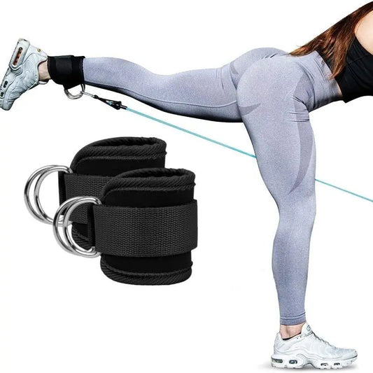 Ankle Strap, 2Pcs Foot Cuffs and Carabiners Foot Straps for Fitness Training, Sports Accessories Ankle Straps for Cable Machines, Ankle Wraps for Women & Men, Exercise Equipment, Ankle Support for Spring Gym & Workout, Gym Bag, Gym Accessories